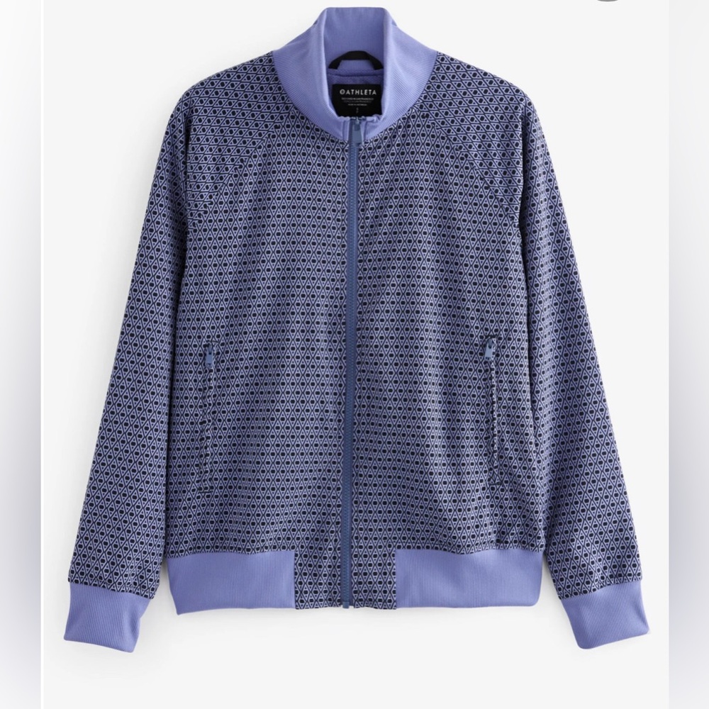 Athleta Blue Brooklyn Bomber Jacket